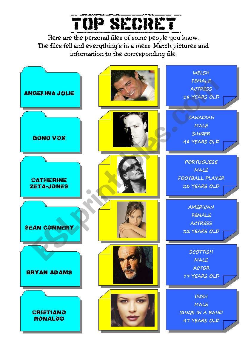 TOP SECRET worksheet