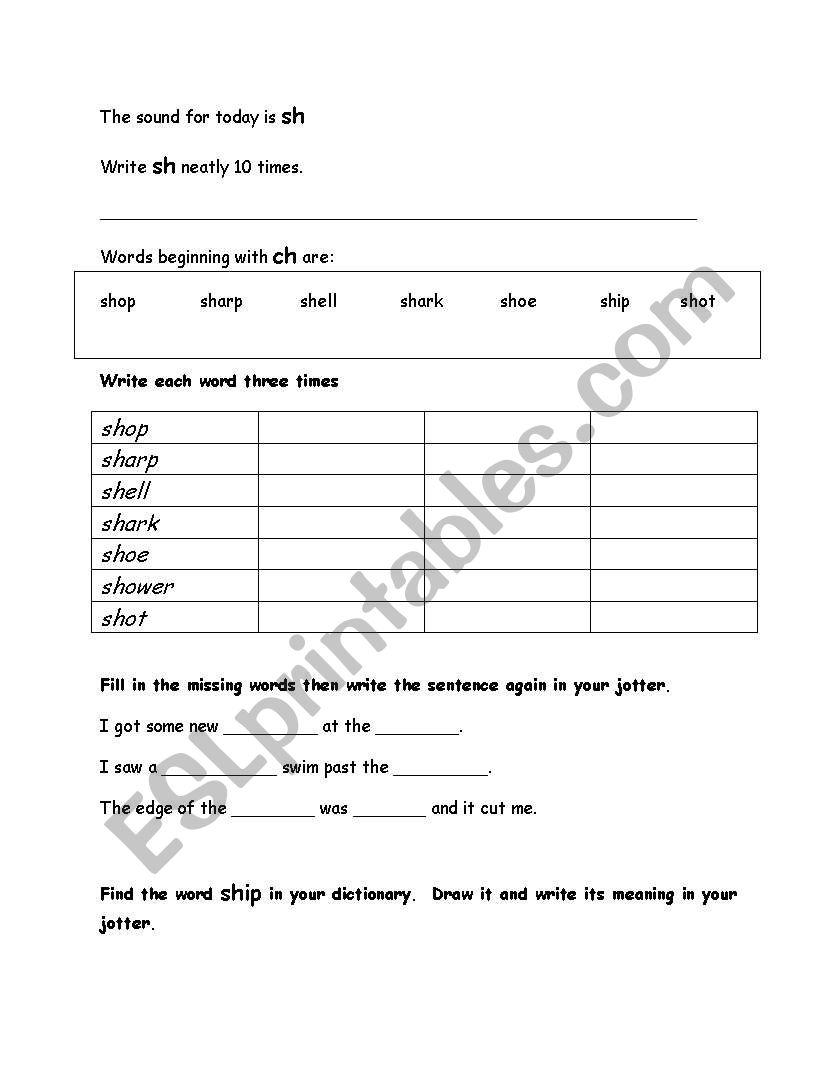 initial blends worksheet