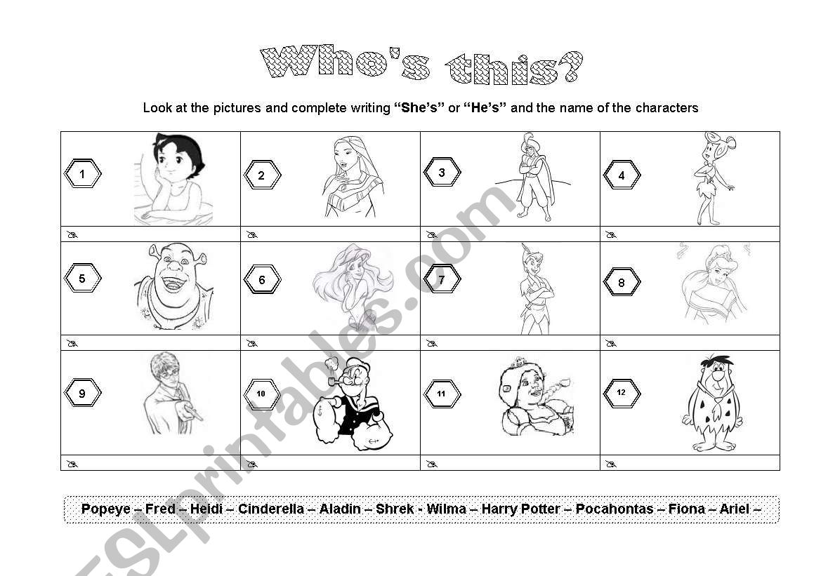 SHE-HE worksheet