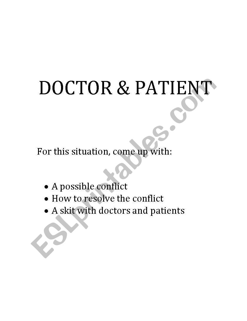 verbal situations worksheet