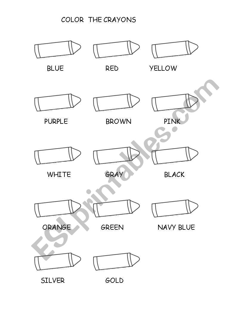 COLORING worksheet