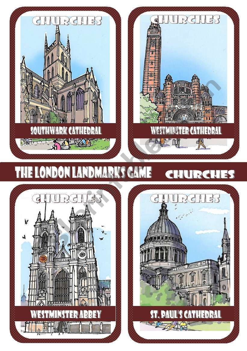 The London Landmarks Game - Part 1 - Churches