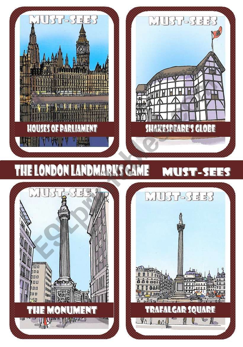 The London Landmarks Game - Part 2 - Must-sees