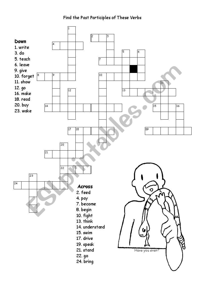 Find the Past Participles worksheet