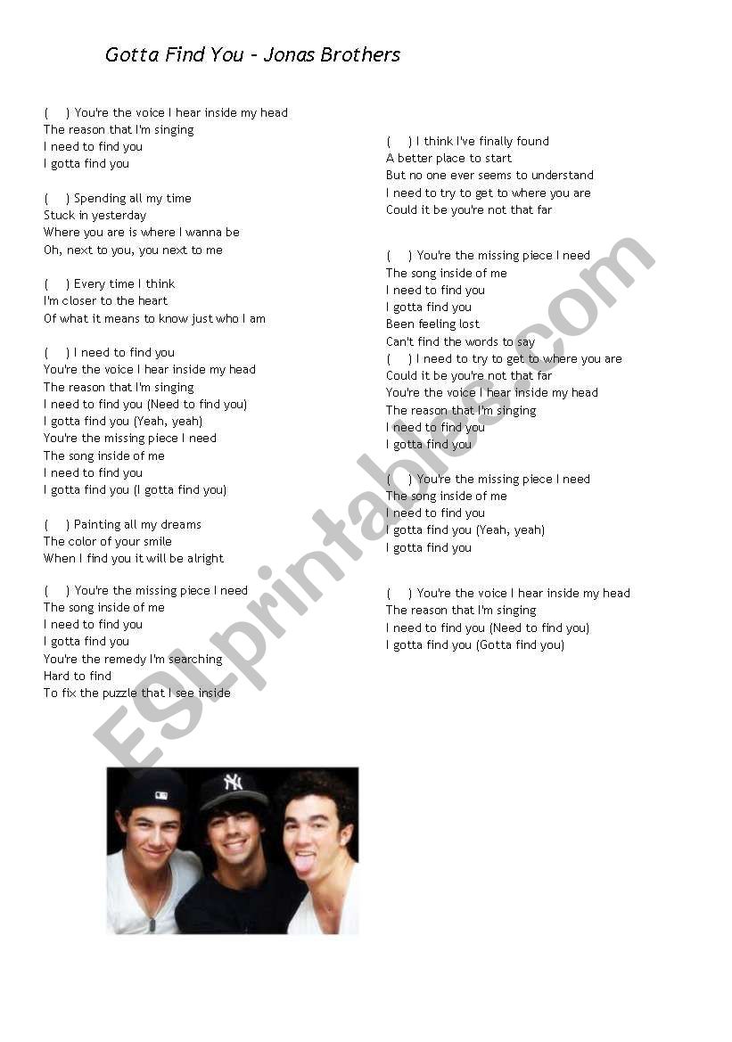 Jonas Brothers - Gotta Find You