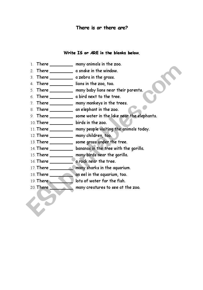  is/are worksheet