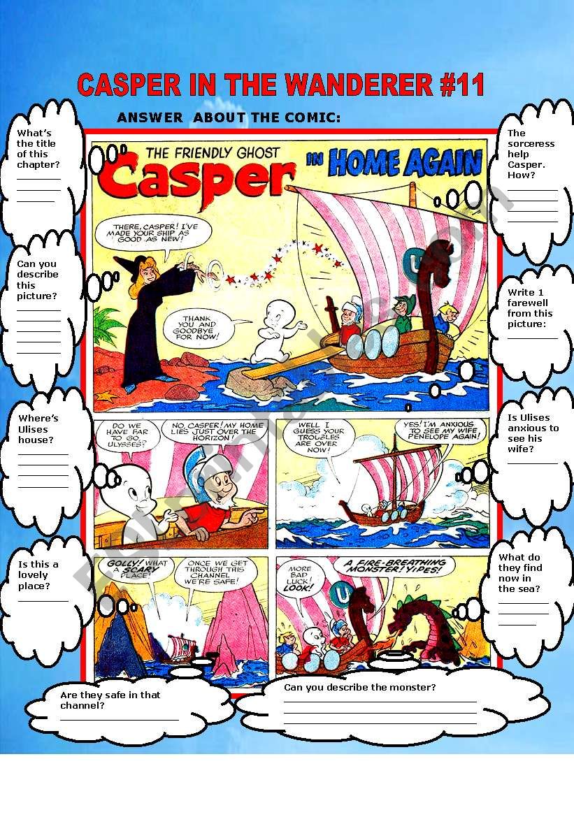 CASPER IN WANDERER #11 worksheet