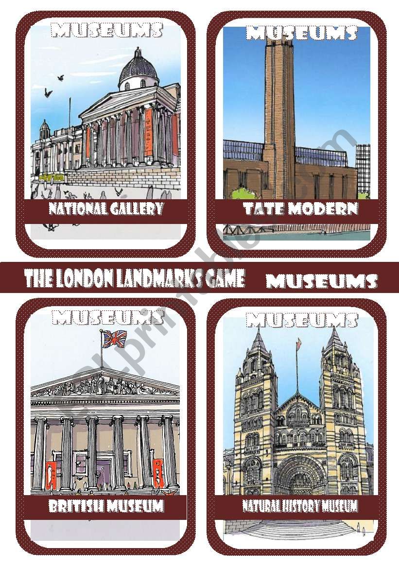 The London Landmarks Game - Part 5 - Museums