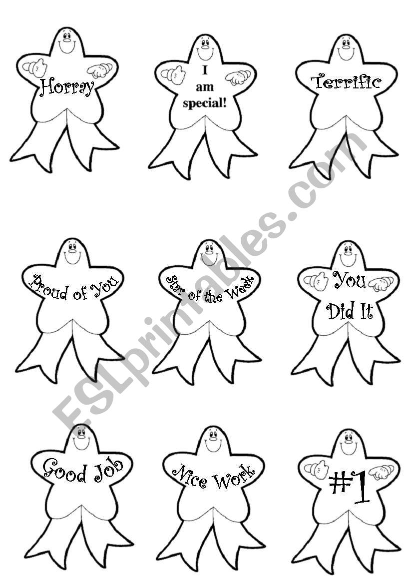 Badges worksheet