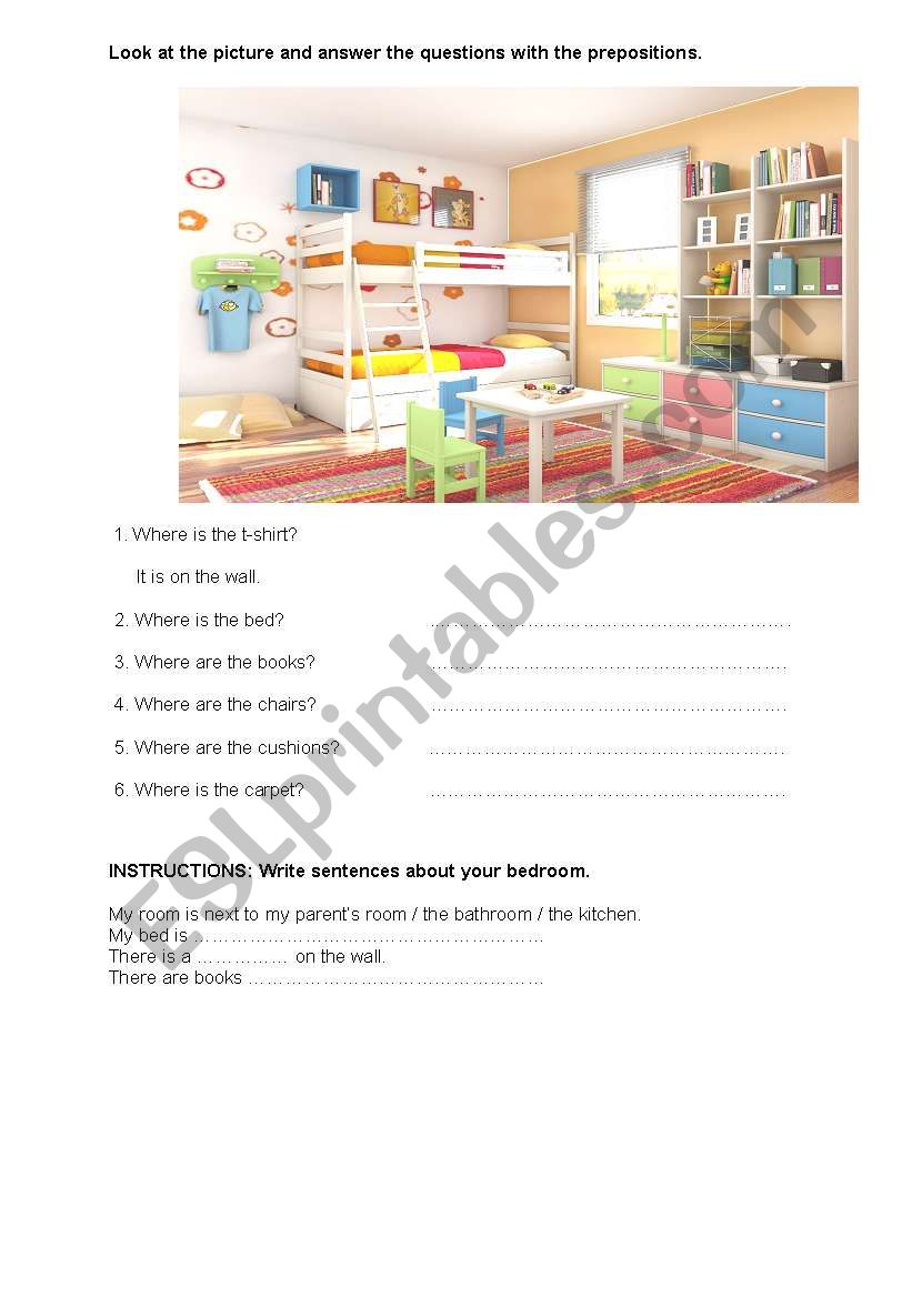 Prepositions worksheet