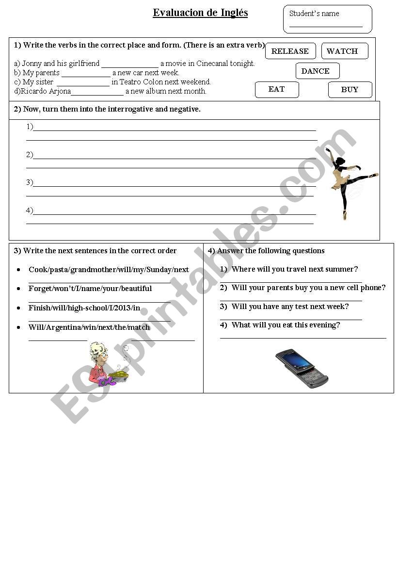 will simple future worksheet