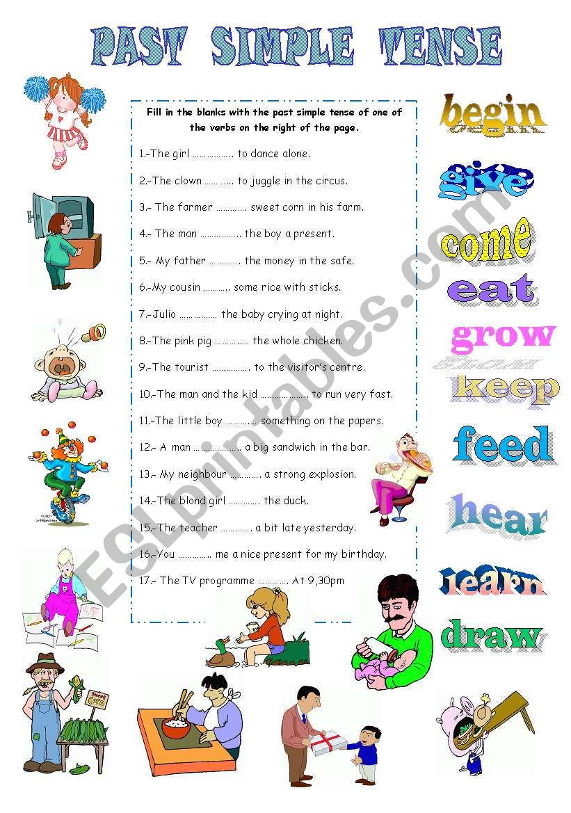 PAST SIMPLE TENSE: IRREGULAR VERBS