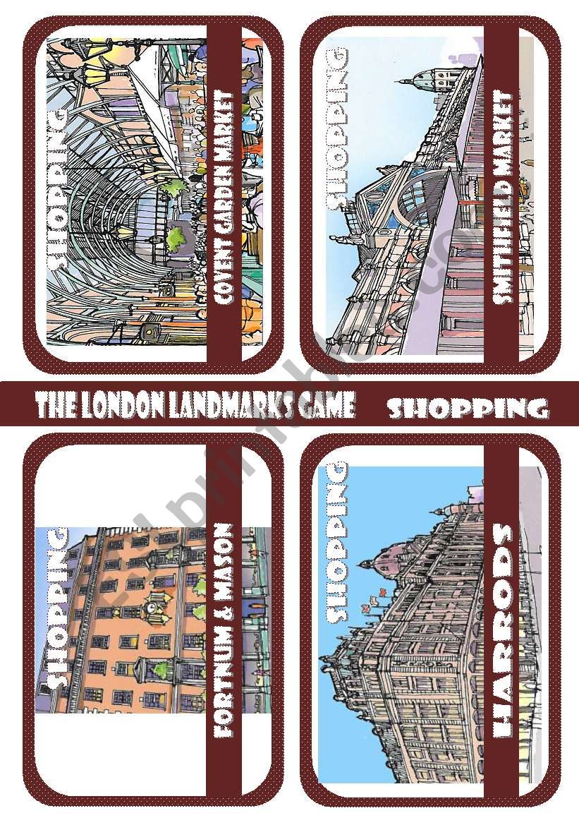 The London Landmarks game - Part 7 - Shopping
