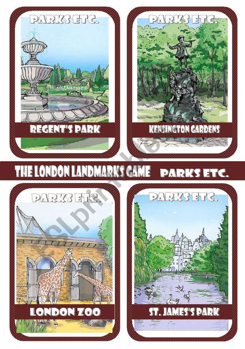 The London Landmarks Game - Part 8 - Parks