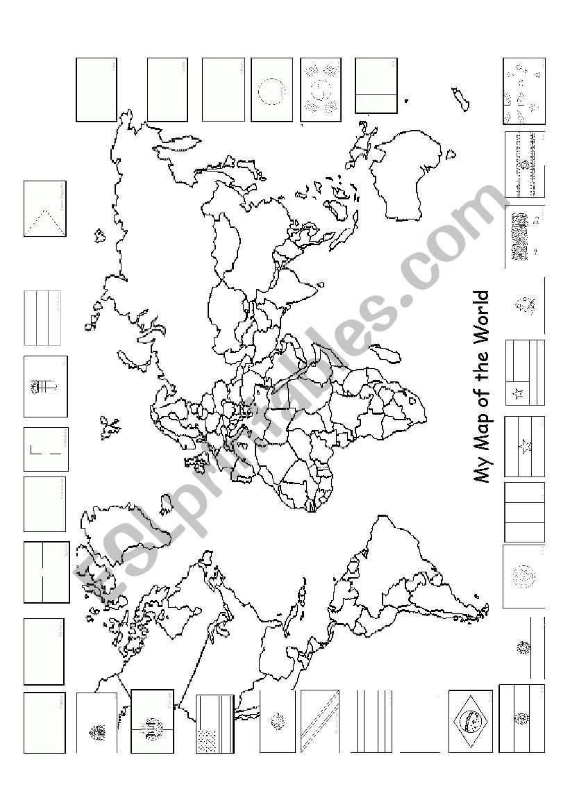 World Cup Map worksheet