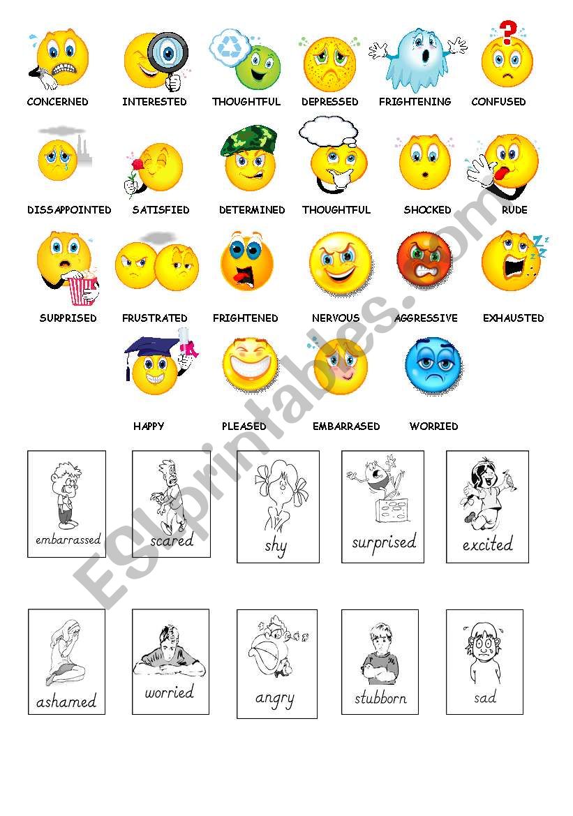 emotions worksheet