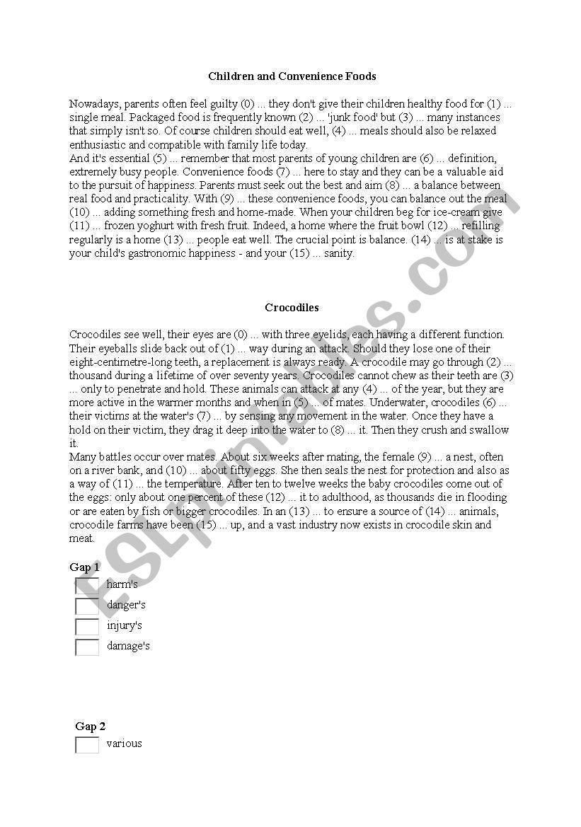 advanved grammar worksheet