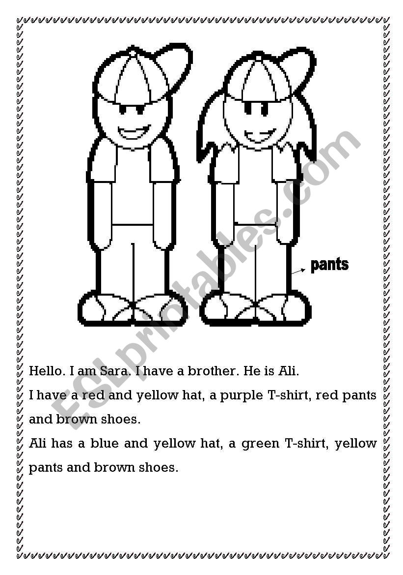 colors worksheet