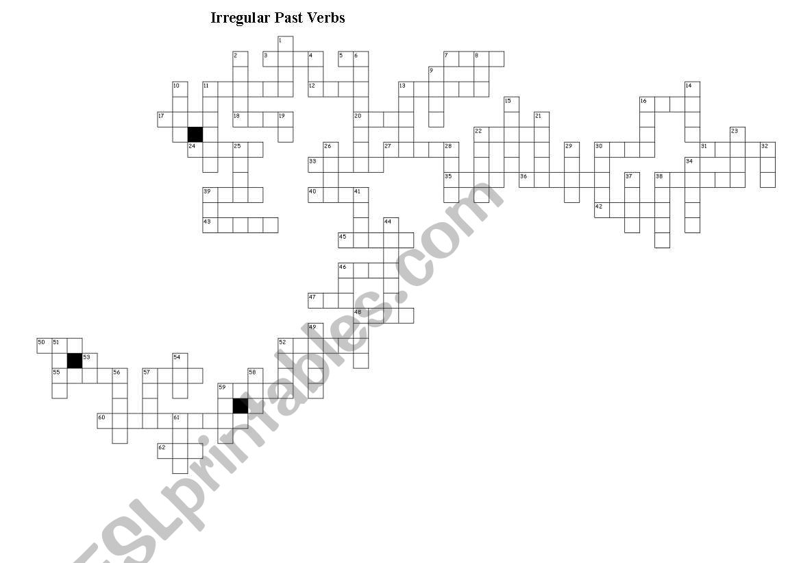 Irregular Past Verbs worksheet
