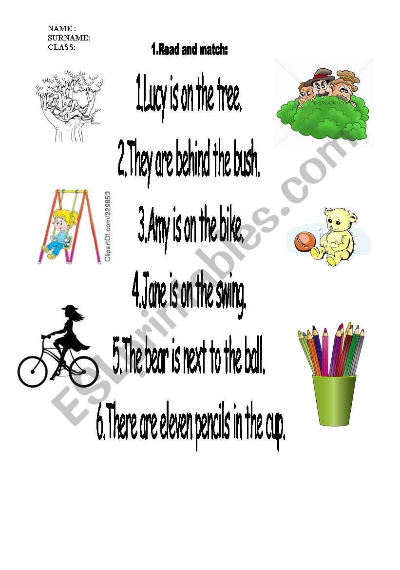 prepositions worksheet