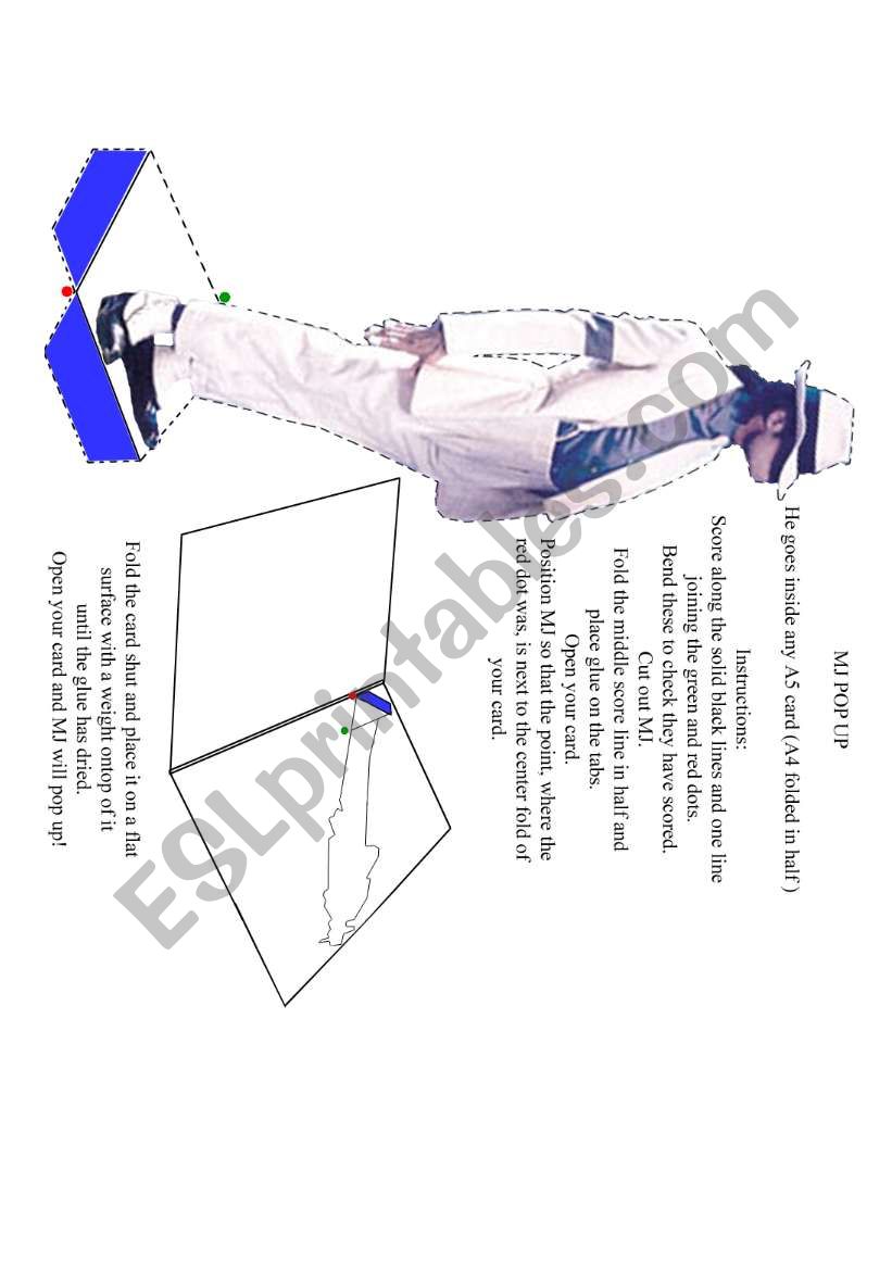 mj pop up card template worksheet