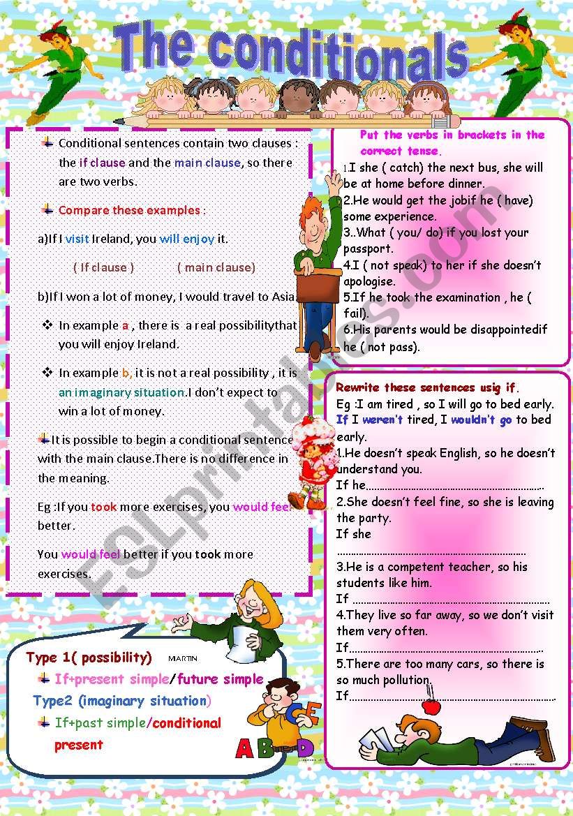 The conditionals worksheet