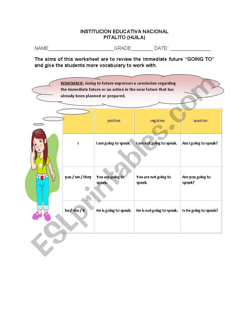 SIMPLE FUTURE WILL worksheet