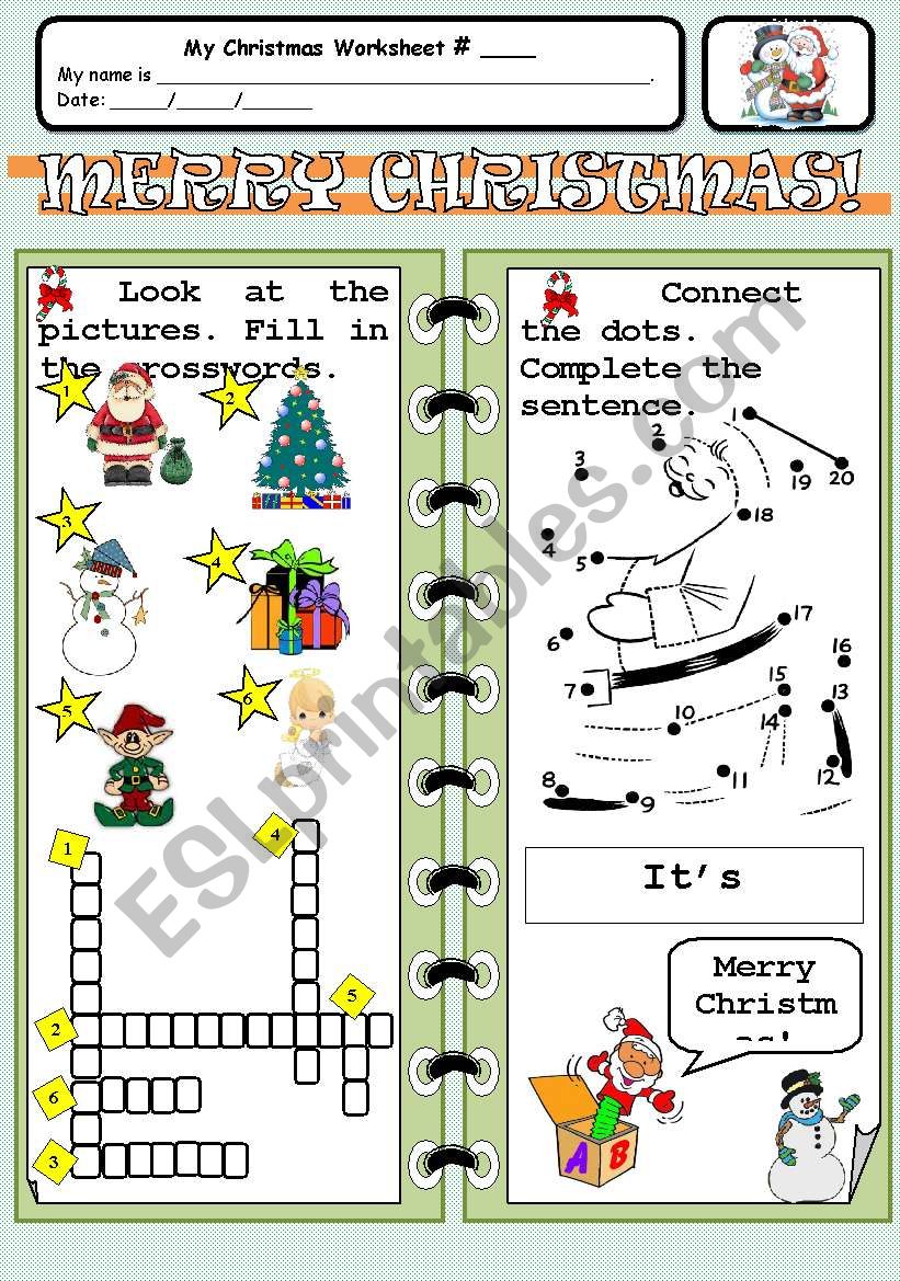 Christmas worksheet worksheet