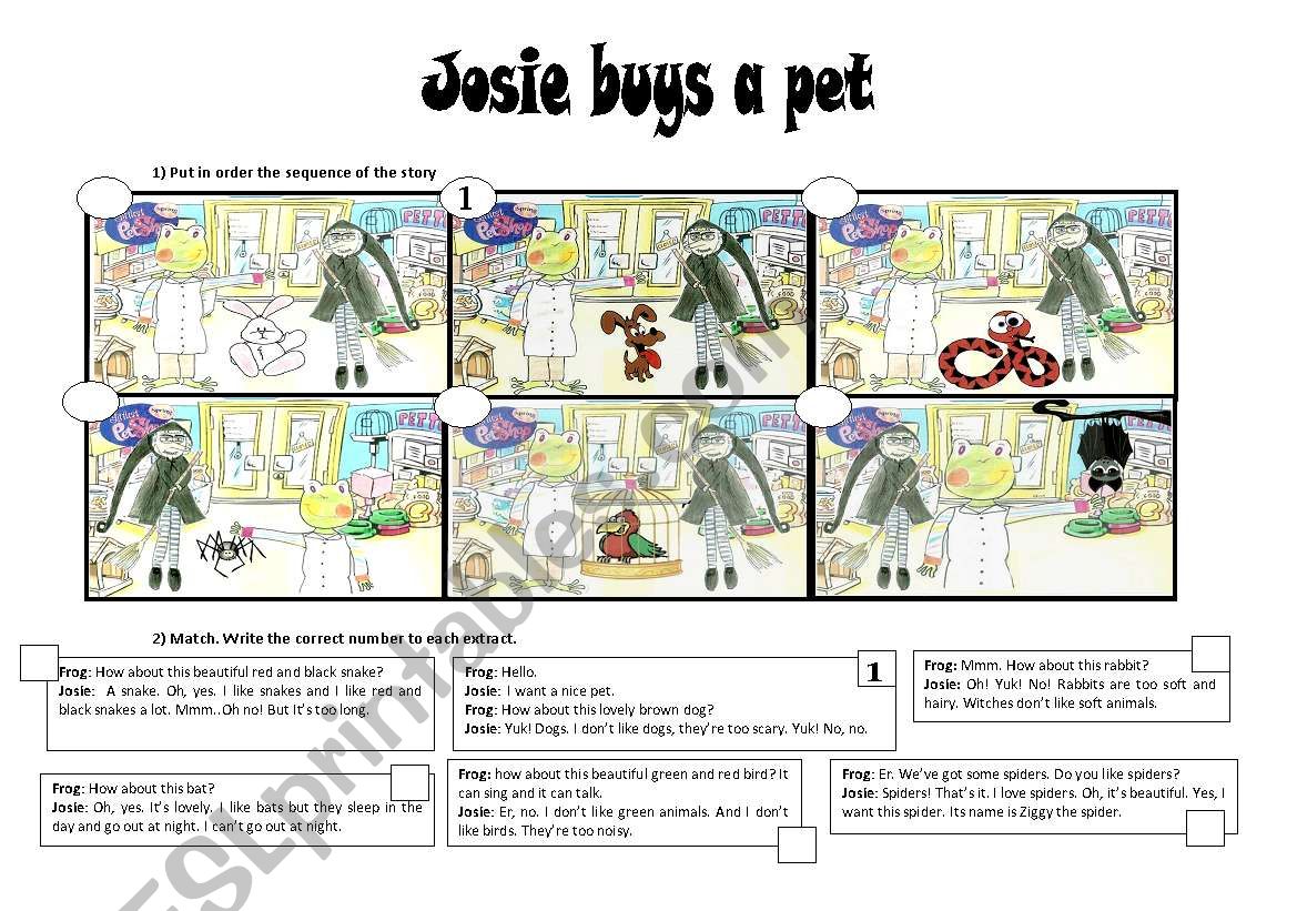 JOSIE BUYS A PET - short story