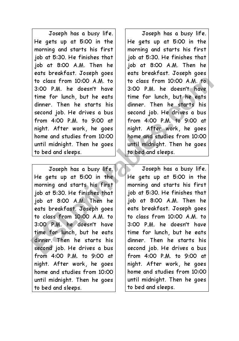 paste on the wall worksheet