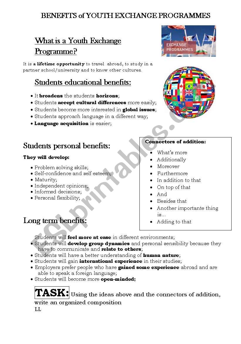 exchange program benefits essay