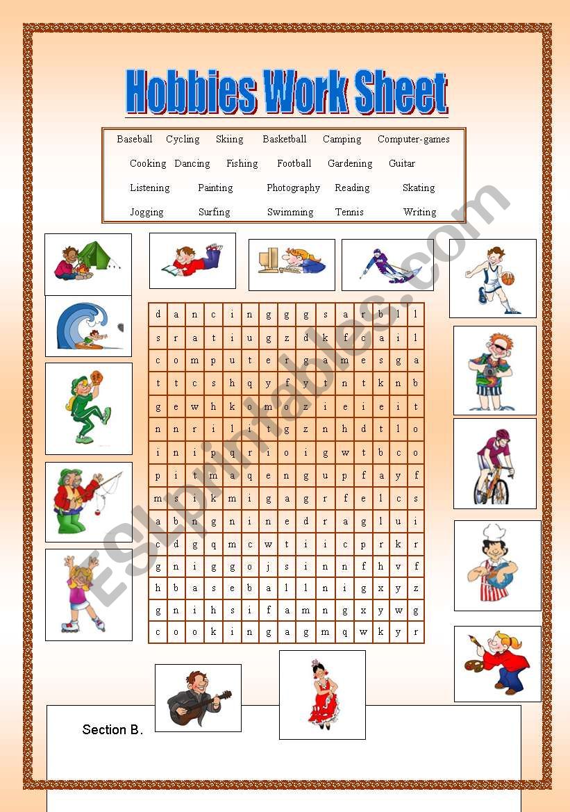 Hobbies / Free Time worksheet