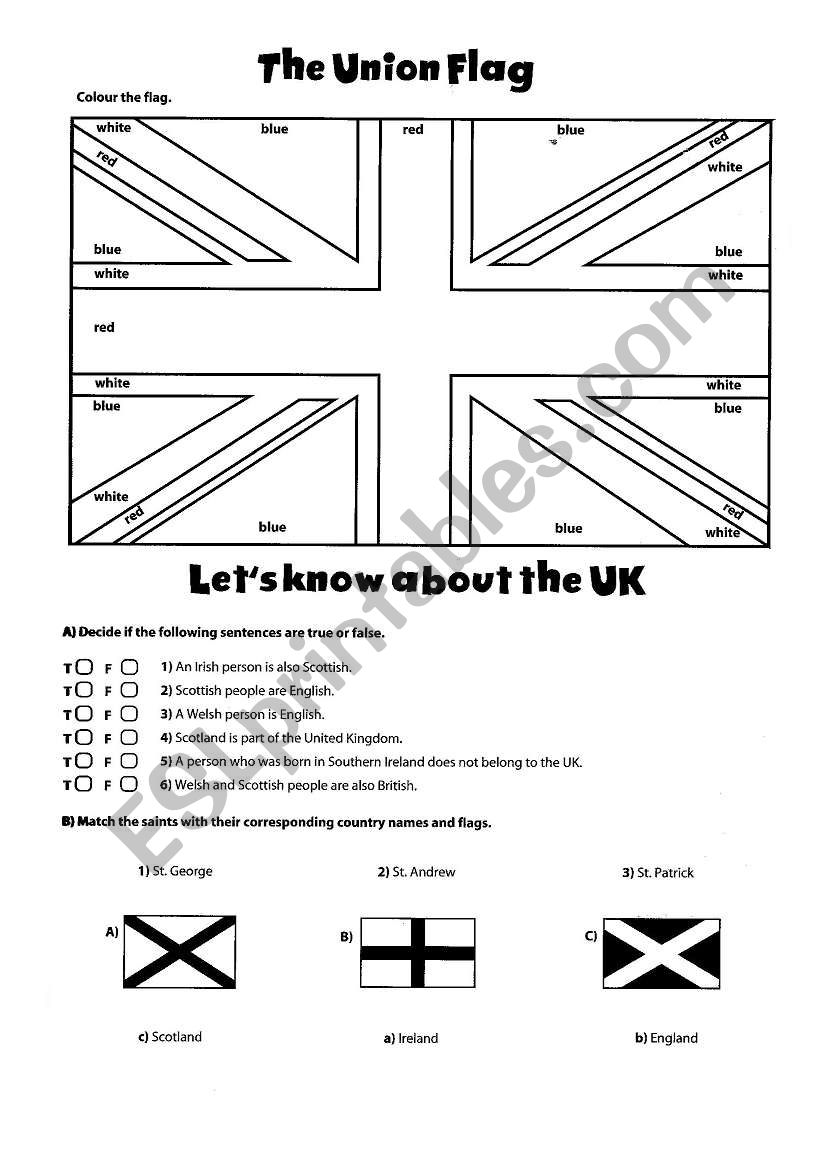 UK worksheet