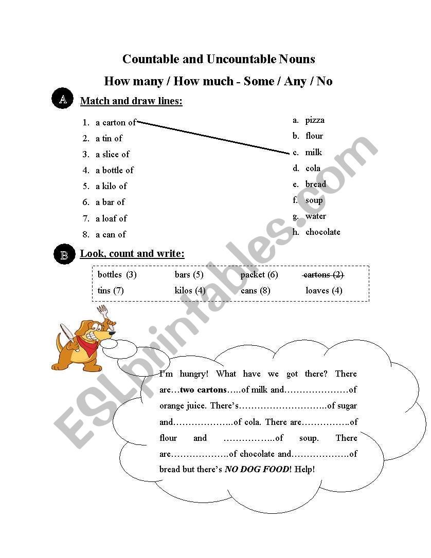 Uncountable and Countable Nouns