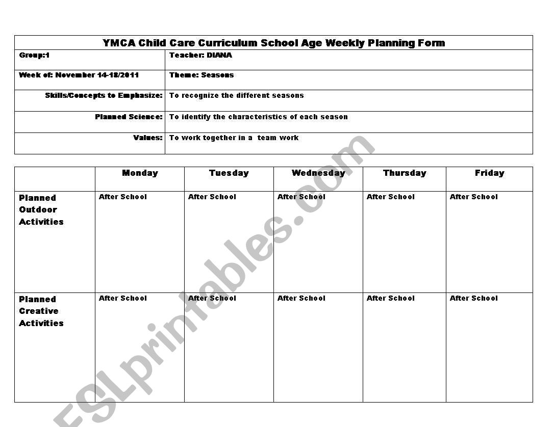 winter worksheet