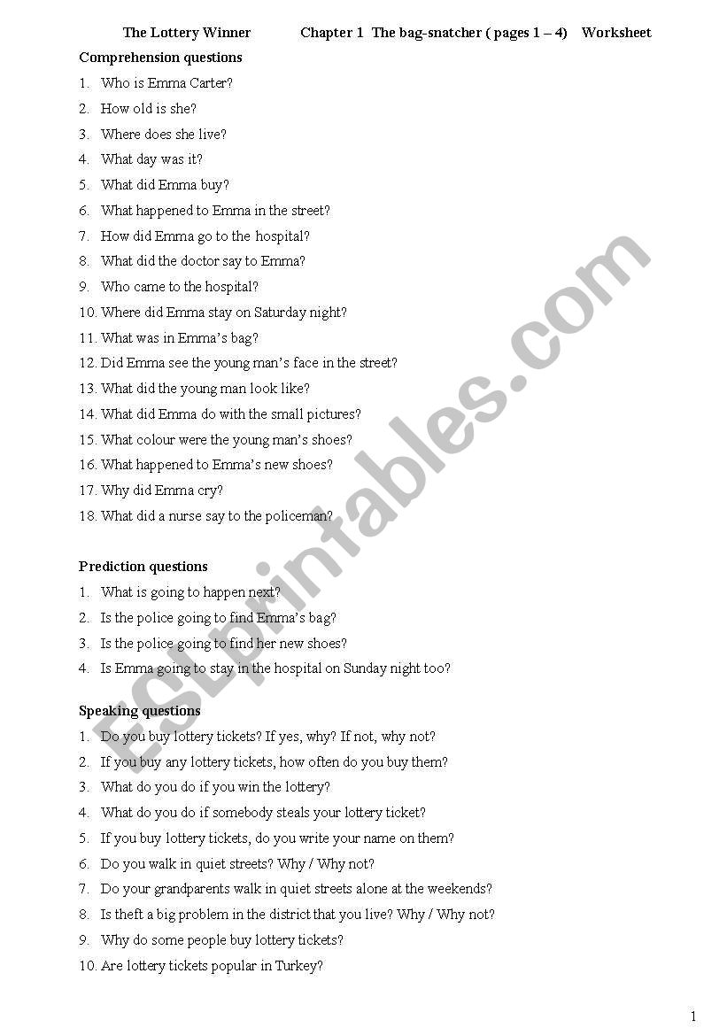 LotteryWinnerChapter1 worksheet