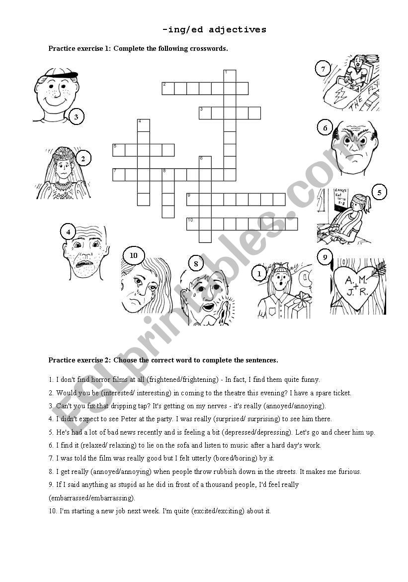 adjectives worksheet