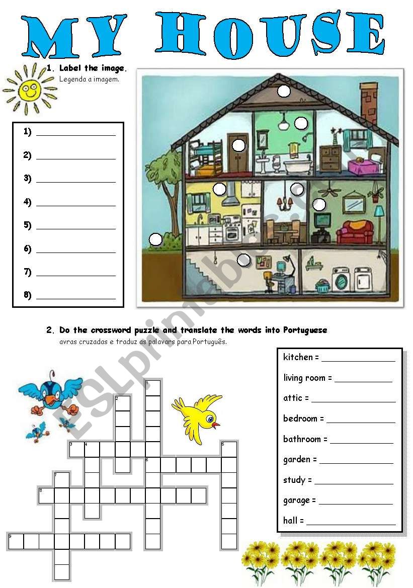 My House - Part 1 worksheet