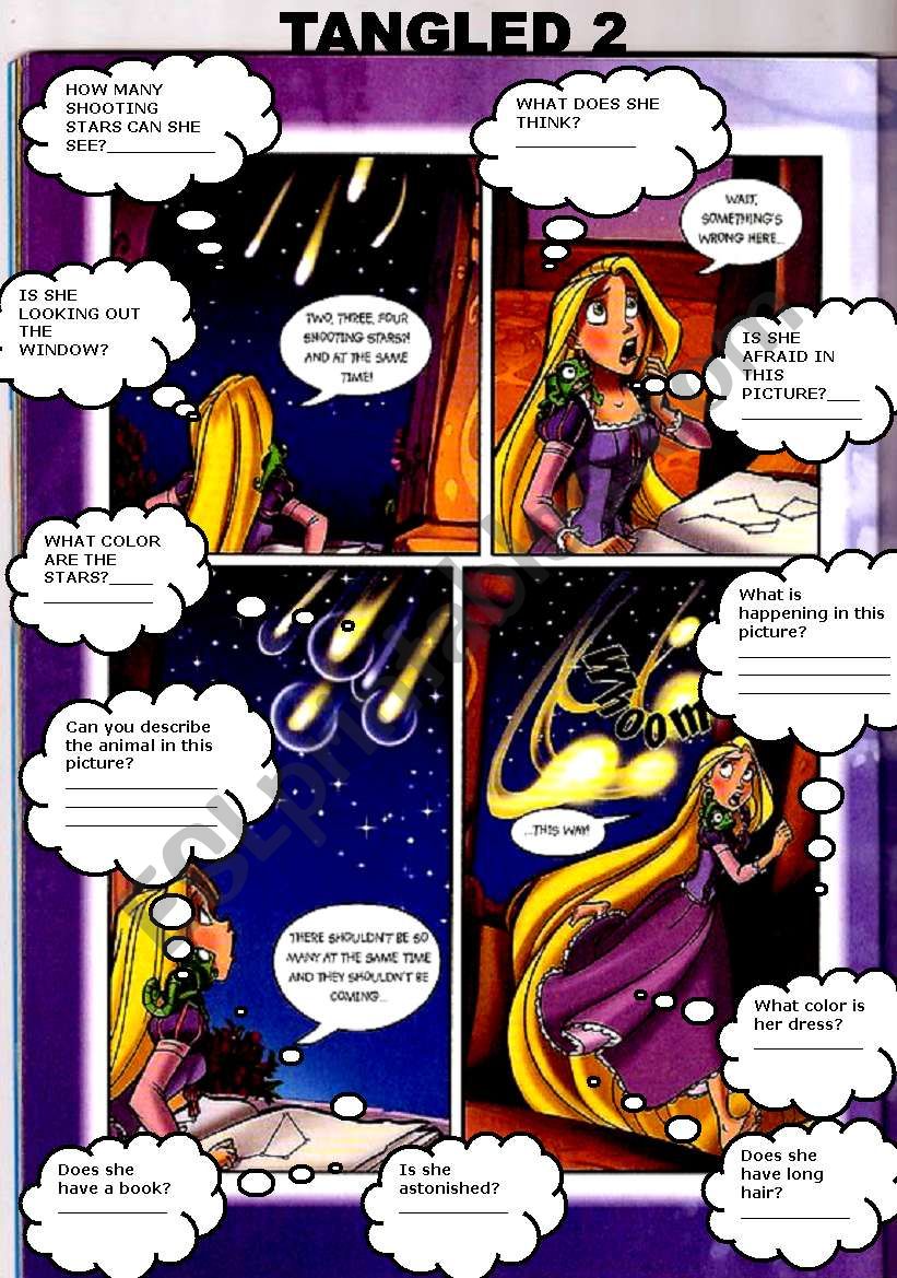 TANGLED COMIC 2 worksheet