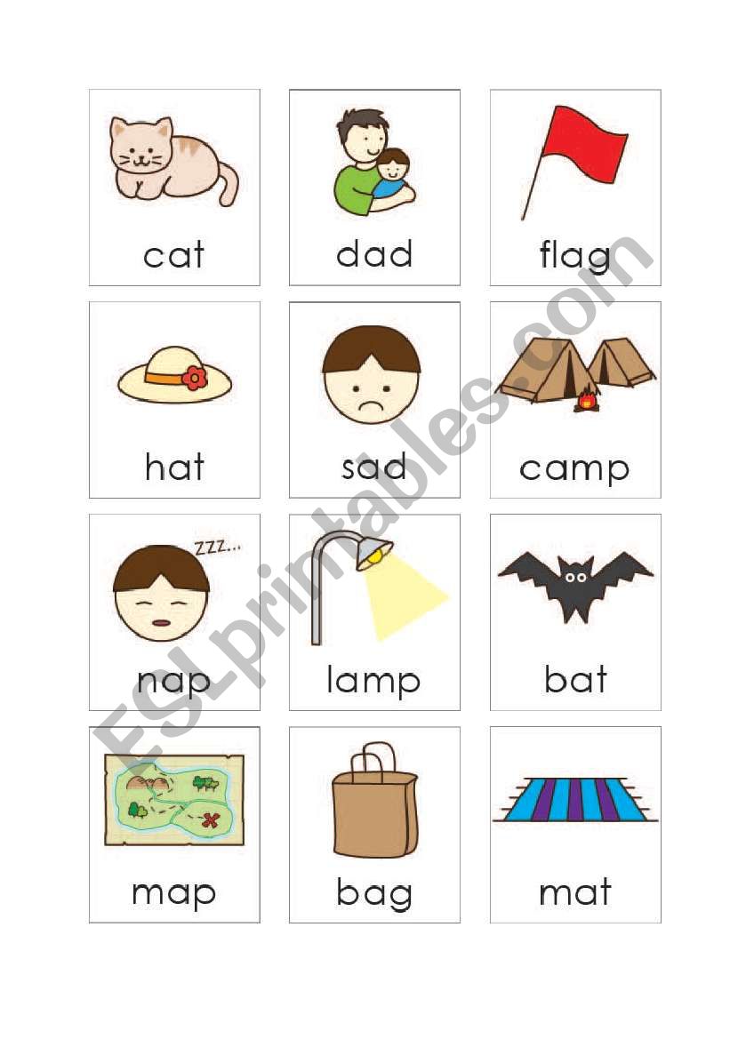 Phonetics Short A worksheet