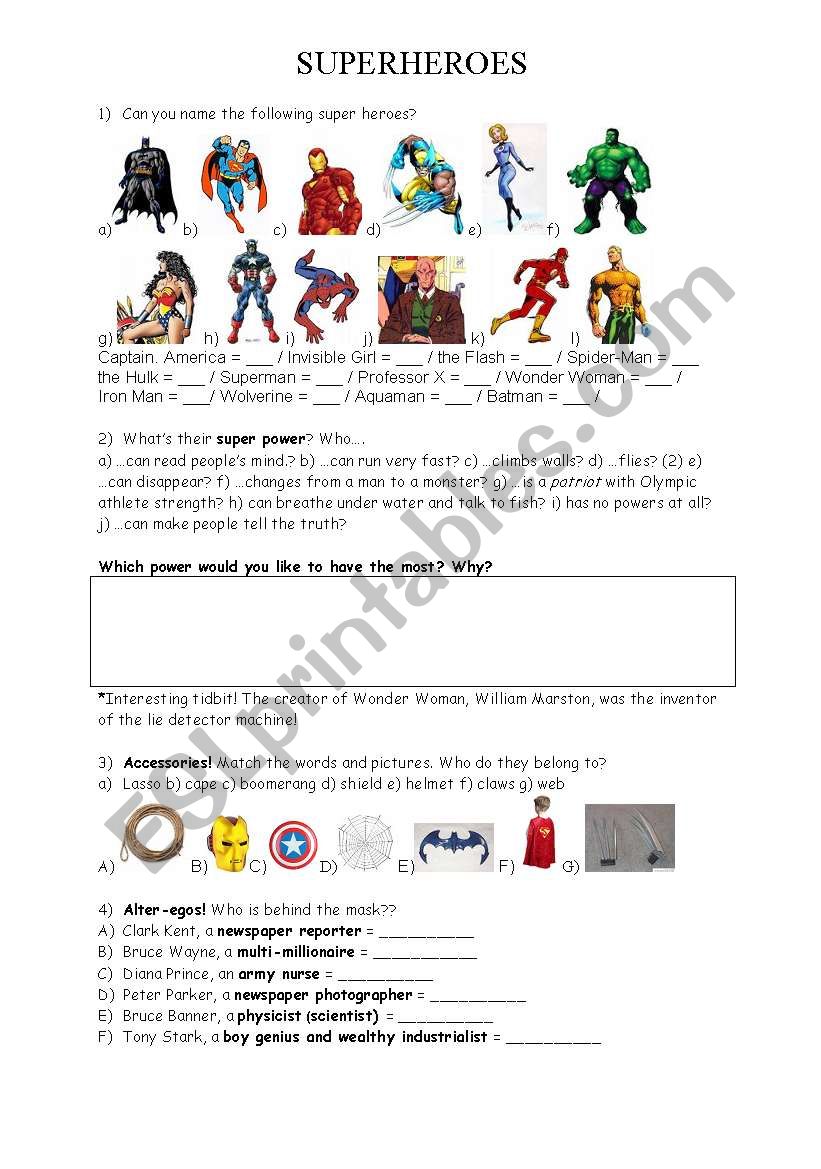 Superhero Id Card Template