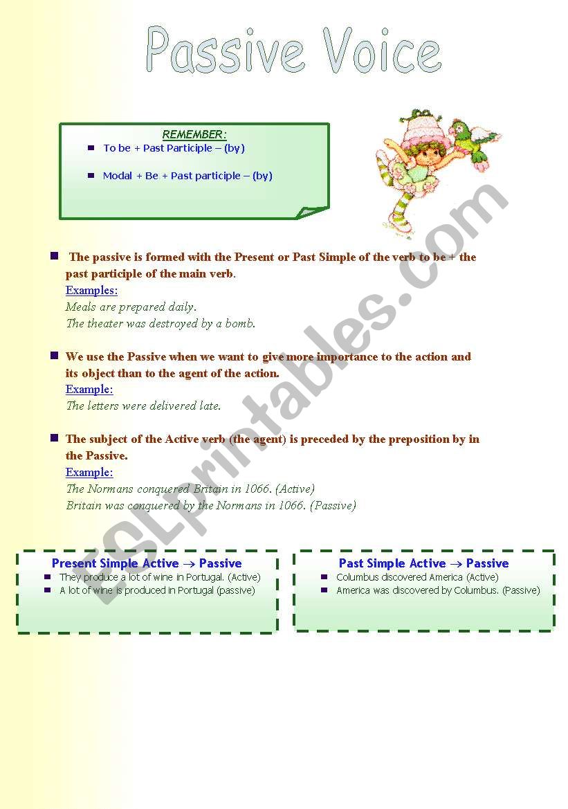 Passive Voice worksheet