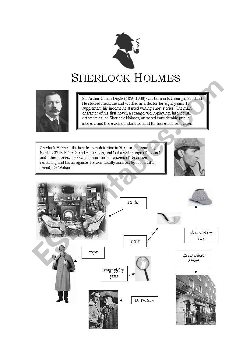 Sherlock Holmes  worksheet