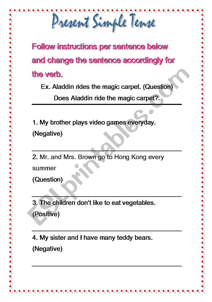 pronoun worksheet