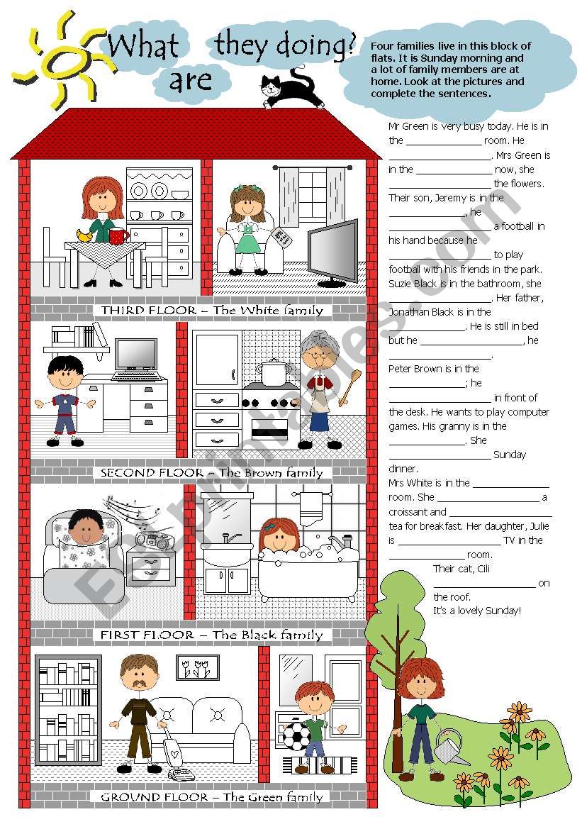 What are they doing? worksheet