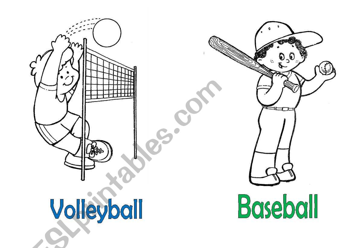 SPORTS FLASHCARDS 1 worksheet