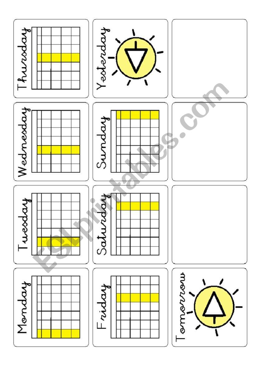 Days of the week worksheet