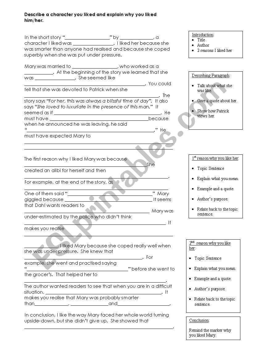 Lamb to the Slaughter essay guideline