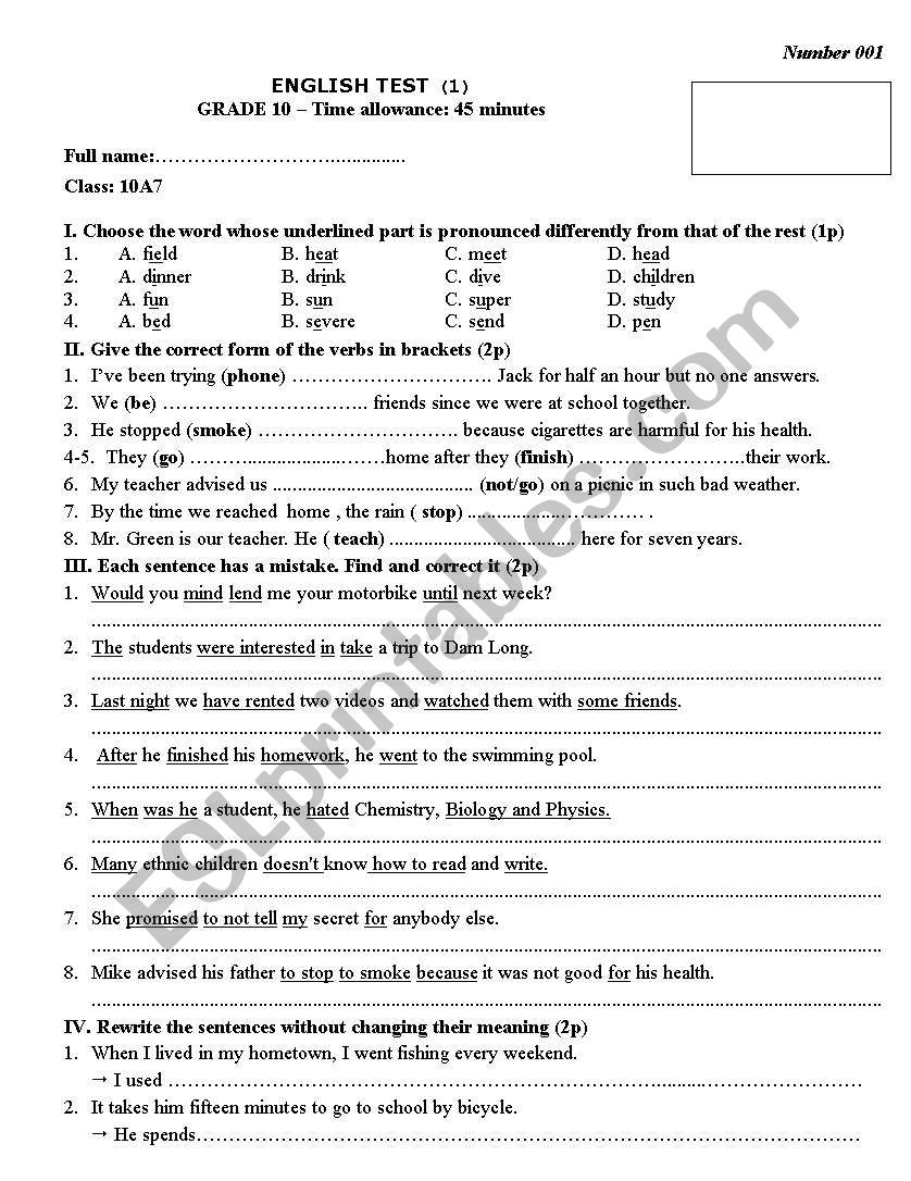 congchuaBong worksheet