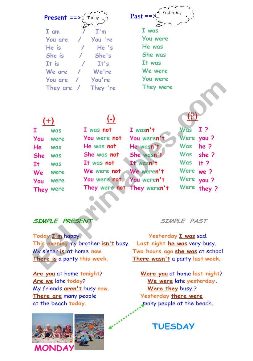  simple past worksheet